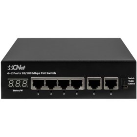 Resim CNet CSH-504FP 5 Port 10/100 4 Port Aktif Poe+1 Port Uplink Switch 