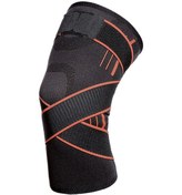 Resim Qingmipy Spor Dizlikleri: Dış Mekan Dağcılık Koşu Basketbol İçin Sıkıştırma Koruma, Elastik Antrenman Bisiklet Koruması Turuncu M Çok Renkli 