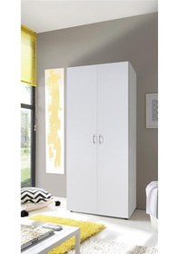 Resim Giyinme Dolabı - Çok Amaçlı Dolap - Gardırop 80 Cm Beyaz 