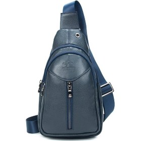 Resim Kangaroo Kıngdom Erkek Lacivert Hakiki Deri Askılı Postacı Çanta Kangaroo K 1012-L 