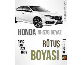 Resim Flea Market Honda Civic , Jazz , Cr-V , Hr-V - Uyumlu NH578 Beyaz Rötüş Boyası 20 Ml, 