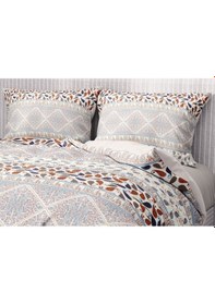 Resim Monohome Premium Luxury Çift Kişilik Nevresim Takımı 3d Pamuk Saten Patchwork-1566 - Lastikli Çok Renkli 