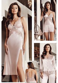 Resim Perin Altılı Güpürlü Çeyiz Seti 8060 Pudra 