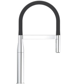 Resim Grohe Essence Spiralli 2 Fonksiyonlu Eviye Bataryası - 30503000 Siyah Krom 