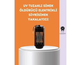 Resim MiraLive Kimyasal Içermeyen Uv Işıklı Böcek ve Sivrisinek Kapanı - Güvenli Kullanım 