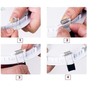 Resim Cata 18 Watt Panel Led Armatür Sıva Altı Yuvarlak CT 5169 Beyaz Işık Beyaz 