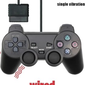 Resim Kepang Siyah Kablolu-Siyah Kablolu Denetleyici Oyunları Kablo Uzunluğu 180 cm Sony Ps2 Playstaion Için Kablolu Gamedpas Joystick Satış Yüksek Kalite (Yurt Dışından) 
