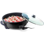 Resim CVS Dn 3928 Siyah Pizza Pan 32 Cm Elektrikli Pizza Tenceresi 