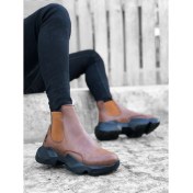 Resim BOA Ba0444 Bağcıksız Rahat Yüksek Taban Taba Erkek Spor Yarım Bilek Bot 
