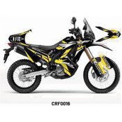 Resim Honda Crf250 Rally "extreme Yellow" Tasarım Motosiklet Sticker Etiket Kaplama Modeli 
