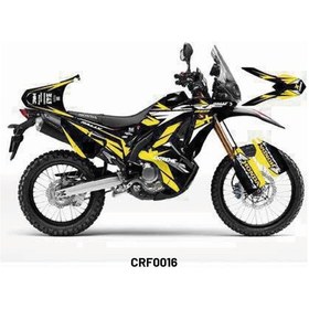 Resim Honda Crf250 Rally "extreme Yellow" Tasarım Motosiklet Sticker Etiket Kaplama Modeli 