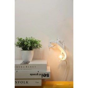 Resim Dekoratif Duvar Lambası Bukalemun Aplik Duvar Aydınlatma Modern Aydınlatma Ev Duvar Dekoru 