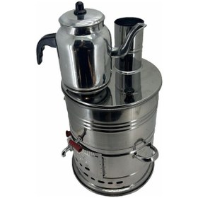 Resim Paslanmaz 304 Çelik Demlikli 7 L Semaver 