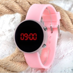 Resim Spectrum Led Watch Toz Pembe Renk Dijital Yetişkin Kız Çocuk Kol Silikon Saati ST-303 