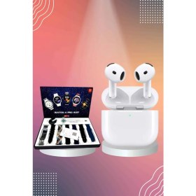 Resim Zero Land Techmrt 3.nesil Tws Bluetooth Kulaklık Bluetooth Bağlantılı Akıllı Saat Amoled Ekran Plastik Hasır Kordon 