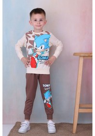 Resim 7249-2100 Sonic 2li Eşofman Takım - Kahverengi Kahverengi 