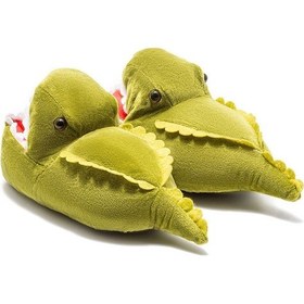 Resim Twigy Dinos-2 Çocuk Hayvanlı Panduf Yeşil 30/38 EE0570 Yeşil 