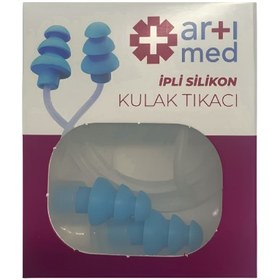 Resim Artımed İpli Silikon Kulak Tıkacı Mavi 