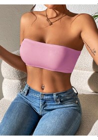 Resim Afri Straplez Kadın Büstiyer Pembe Pembe 