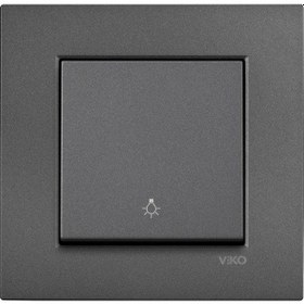 Resim Viko Artline Novella Füme Light Yaylı Anahtar Çerçeveli 