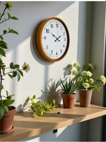 Resim Büro Ev Ofis Hediyesi İçin 36cm Turuncu Tip Dekor Duvar Saati Diğer 