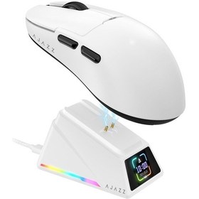 Resim Aj159 Apex 8k Oyun Mouse, 3 Modlu Tft Ekranlı Manyetik Şarj İstasyonu,paw3950 Sensör, 56 Gram Diğer 