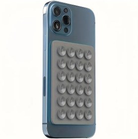 Resim Genel Markalar Silikon Vantuzlu Telefon Tutacağı 24 Vantuzlu 1 Paket Yapışkanlı Cep Telefonu Tutucu Mıknatıslı Gri 