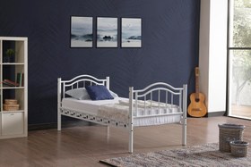 Resim Argimo Belinay Genç Çocuk Odası Metal Ranza ve Karyola - 90x190 / Beyaz 