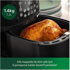 Resim Özbience Airfryer 5000 Serisi Xxl Connected Siyah, Sağlıklı ve Pratik Pişirme 