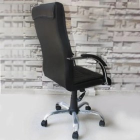 Resim Herkese Mobilya Stella Siyah Deri Makam Koltuğu 