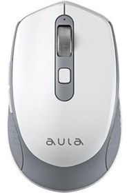 Resim Orqinel Aula Am204 Çift Modlu Bluetooth Ve Kablosuz 1600dpi Şarj Edilebilir Optik Mouse Beyaz 