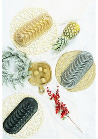 Resim Sara Baton Döküm Kek Kalıbı 35cm Antrasit Antrasit 