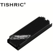 Resim Xuweiwei Siyah Tıshrıc Alüminyum M.2 2280 Nvme Ssd Soğutucu 2 Fanlı Sessiz Oyun Ve İş 