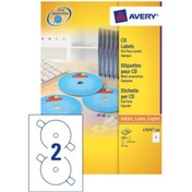 Resim Avery L7676 Tam Yüz CD/DVD Etiketi 2'li - 117 mm 100 Sayfa (200 Adet) 