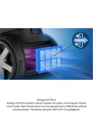 Resim Philips Marathon Ultimate 899 W Toz Torbasız Turbo Başlıklı Elektrikli Süpürge, Powercyclone 10, Triactive U 