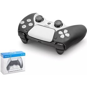 Resim Ps4 Pc Uyumlu Kablosuz Ps5 Görünlümlü Gamepad Nodar Nd500c 5 Renk Seçenekli - Siyahbeyaz 