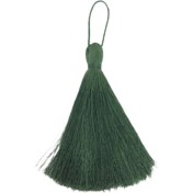 Resim Püskül Tekli 5 cm 1 Adet Haki 