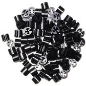 Resim ASKI için BASKISIZ (SİYAH)' Benden Boncuğu (100 Adet) Siyah 