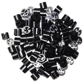 Resim ASKI için BASKISIZ (SİYAH)' Benden Boncuğu (100 Adet) Siyah 