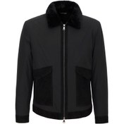 Resim Siyah Deri - Tekstil Erkek Deri Mont - E23KKM310482-Q7W 