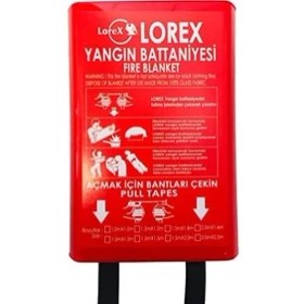 Resim SDT Group LR-FB1010B Kutulu Yangın Söndürme Battaniyesi 100CM x 100CM 