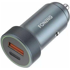 Resim Foneng C16 30w Type-c + Usb Araç İçi Şarj Adaptörü - 