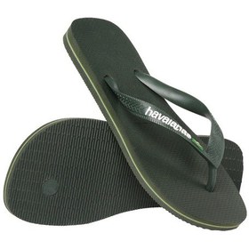 Resim Havaianas Brazil Logo Erkek Yeşil Terlik 