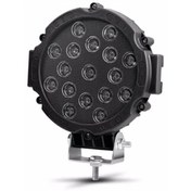 Resim Point Off Road Projektör Metal Kapak Beyaz Işık 17 Led Yuvarlak 18 Cm Siyah Çerçeve 1 Adet 