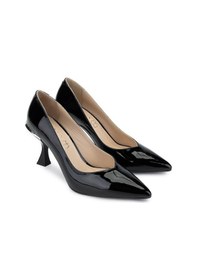 Resim Tamer Tanca Kadın Hakiki Deri Siyah Rugan Topuklu Ayakkabı 1027 0197 Bn Ayk Sk24-25 Sıyah Rgn Siyah Rugan 