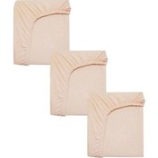 Resim 3 Adet 65x95 Cm Anne Yanı Lastikli Penye Kumaş Bebek Çarşafı-yavruağzı 