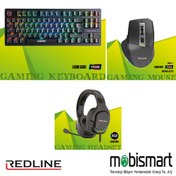 Resim Redline Şekil 3'lü Legend Seti – Gaming Klavye + Mouse + Kulaklık | RGB Işıklı | Oyuncu Klavyesi Mouse Kulaklık 