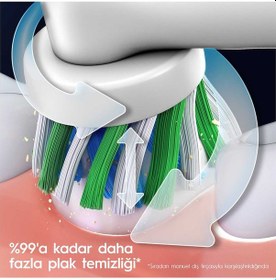 Resim Oral-B Pro 3500 Elektrikli Beyaz Diş Fırçası + Seyahat Kabı 