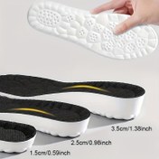 Resim 1 çift Unisex Yükseltici Tabanlıklar, Ter emici Anti-koku Tabanlıklar, Şok emici Spor Tabanlıklar, Botlar, Sneakerlar için uygun 