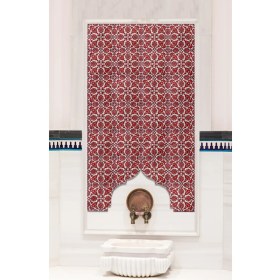 Resim Kütahya Hedef Çini 80X140 Türk Hamam Çinisi 